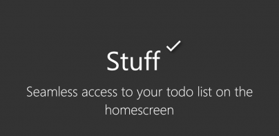 Stuff - To Do List Widget