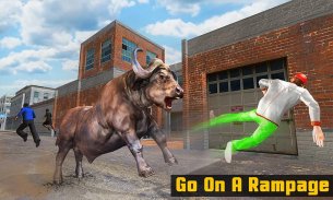 Super X Robot VS Angry Bull Attack Simulator screenshot 3