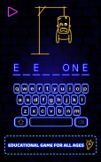 Hangman Glow Word Games Puzzle screenshot 5