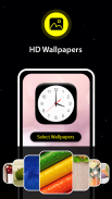 夜时钟屏保：壁纸和时钟应用程序 screenshot 4