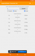 Imperial Metric Converter Lite screenshot 1