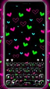 Shiny Neon Hearts Theme screenshot 1