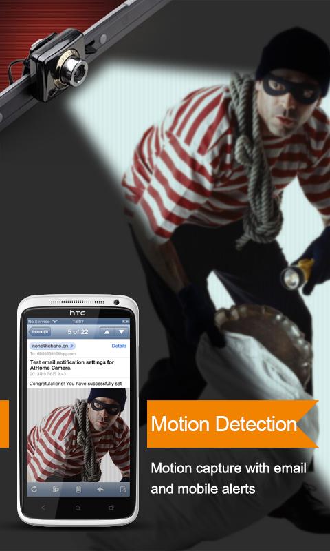 Athome camera motion store detection