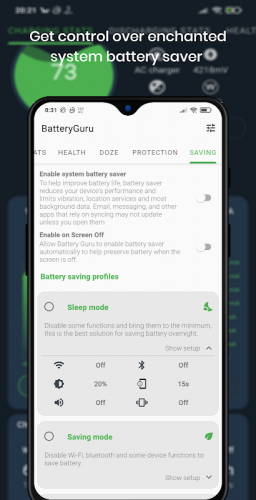 Battery Guru - Battery Monitor - Battery Saver screenshot 4