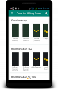 Canadian military ranks screenshot 2