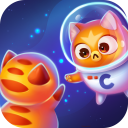 Space Cat Evolution: Kitty collecting in galaxy Icon
