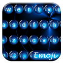 คีย์บอร์ด Emoji Spheres Blue Icon
