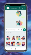 Hug me emoji and hugday stickers screenshot 4