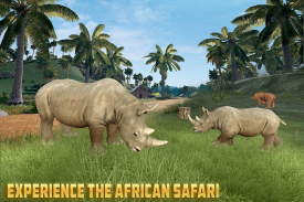 Wild Rhino Family Jungle Simulator screenshot 2