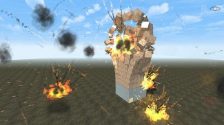 Block destruction simulator: cube rocket explosion screenshot 2