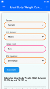 Ideal Body Weight Calculator screenshot 12