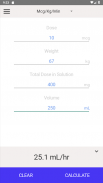 IV Infusion Calculator screenshot 4