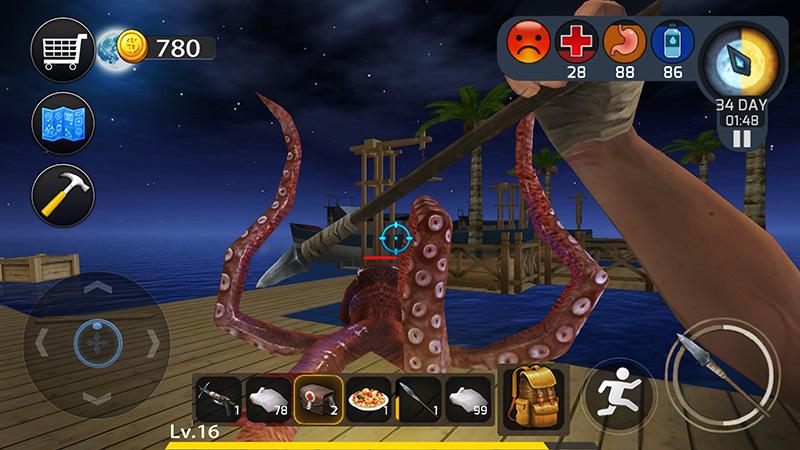 INCRÍVEL JOGO NOVO DE SOBREVIVÊNCIA NO MAR PARA ANDROID 