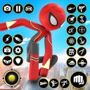 Stickman Spider Rope Hero Game Icon