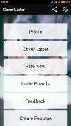 Cover Letter Maker for Resume CV Templates app screenshot 0