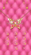 Pink Butterfly Theme – AppLock screenshot 0