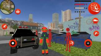 Stickman Spider Rope Hero Gangstar Crime screenshot 1