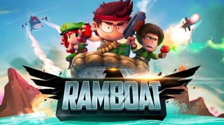 Ramboat - 离线游戏：跳跃，跑步和射击 screenshot 2