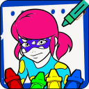 LadyBug Mira Coloring Book Icon