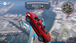 Superhero Car Mega Ramp Jump V screenshot 1