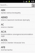 Ophthalmic Abbreviation screenshot 1