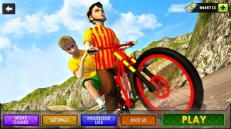 Taksi Sepeda Anak Sim 2018: Balapan BMX Offroad screenshot 5