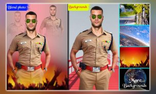 Men Police Suit Photo Editor screenshot 0