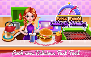 Fast Food Cooking and Cleaning screenshot 1