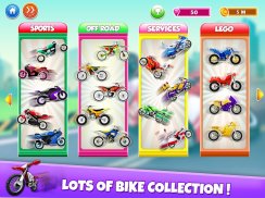 Kids Bike Colina Racing: Jogos de Motocicleta screenshot 14