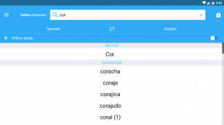 Collins Spanish Complete Dictionary screenshot 2