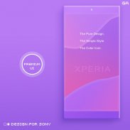 Theme XPERIA ON| Be Purple screenshot 0