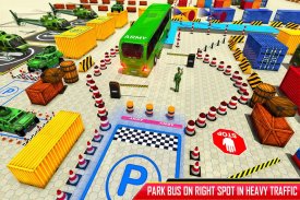 لعبة وقوف الحافلة الجيش: ألعاب الحافلة screenshot 6