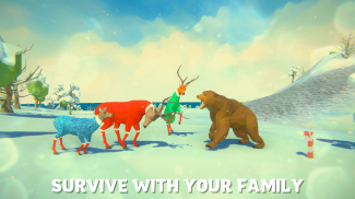 ❄ Deer Simulator Christmas Game 3D Family Xmas screenshot 1