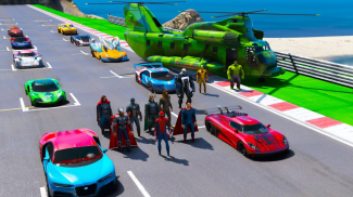 Superhero Car Stunt GT Racing screenshot 1