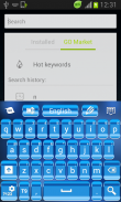 Bleu clavier pour Android screenshot 1