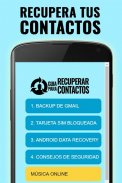 Como RECUPERAR Contactos Borrados - GUÍA screenshot 0