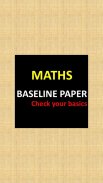 Maths Baseline Paper screenshot 1