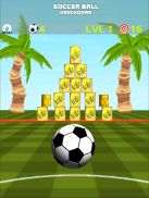 Soccer Ball Knockdown - aim, flick and tumble cans screenshot 9