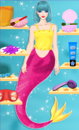 Maquillaje princesa sirena y vestir screenshot 1