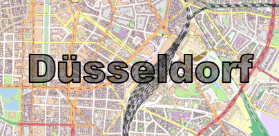 Düsseldorf Offline City Map