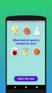 What kind of sport is created for you? Test screenshot 0