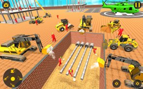 Snow Construction Excavator Strategy: Build City screenshot 1