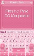 Plastic Pink GO Keyboard Theme screenshot 2