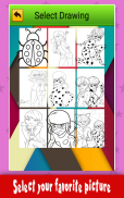 LadyBug Mira Coloring Book screenshot 2