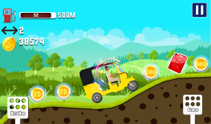 Mountain Tuk Tuk Rickshaw Driver - 2D Racing 2020 screenshot 5