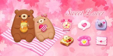 (Free)Sweet Lover GO Launcher Theme screenshot 1