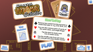 Crystal Pyramid Solitaire screenshot 1