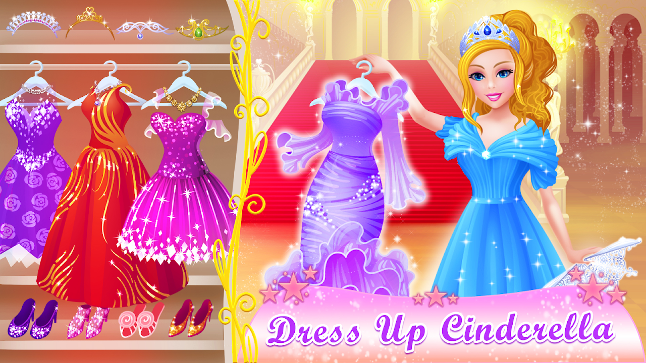 Cinderela jogo de vestir para meninas - Versão  completa::Appstore for Android
