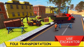 Village Excavator JCB Game screenshot 1