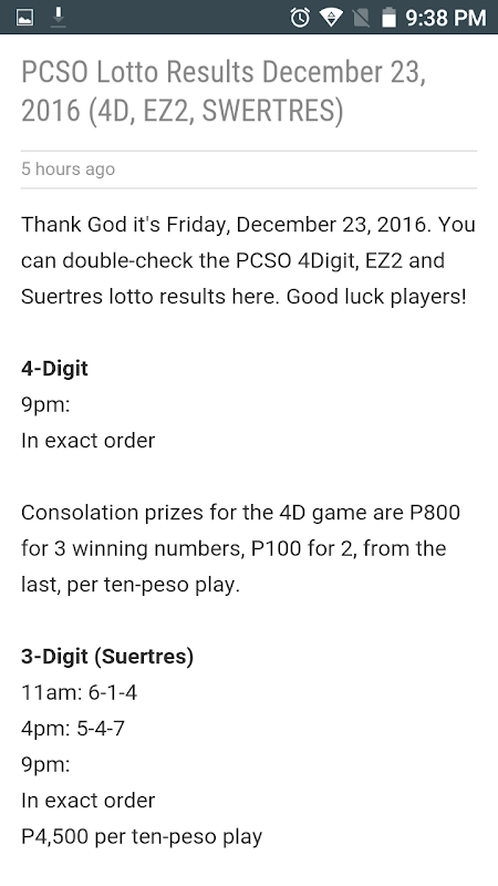 lotto result december 23